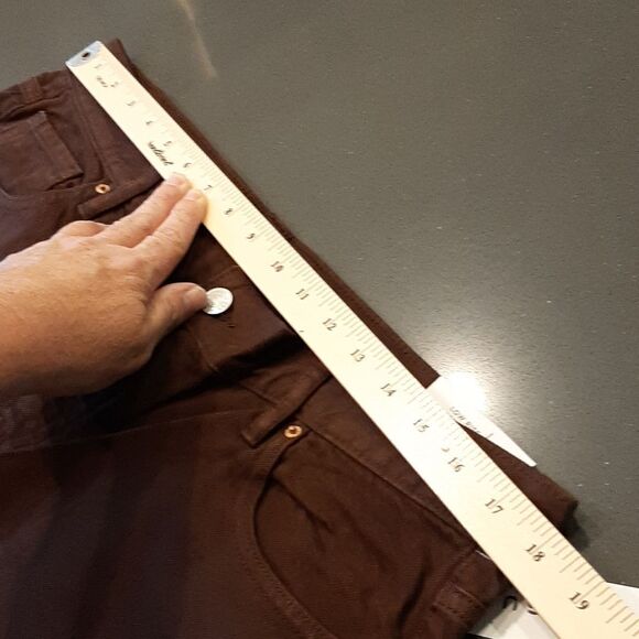 PACSUN Espresso Brown Low Rise Straight Leg Button Fly Jeans - Picture 11 of 13